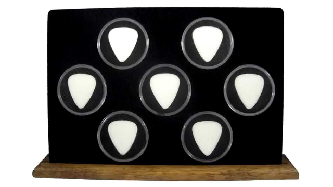 WDS-BLK - Wood Display Stand for 1-12 guitar picks