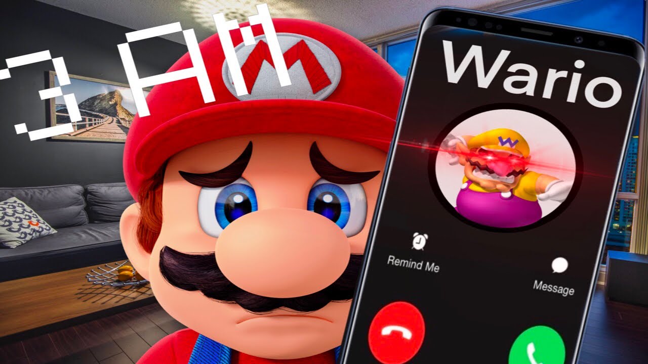 Mario dies by calling Wario at 3AM.mp4