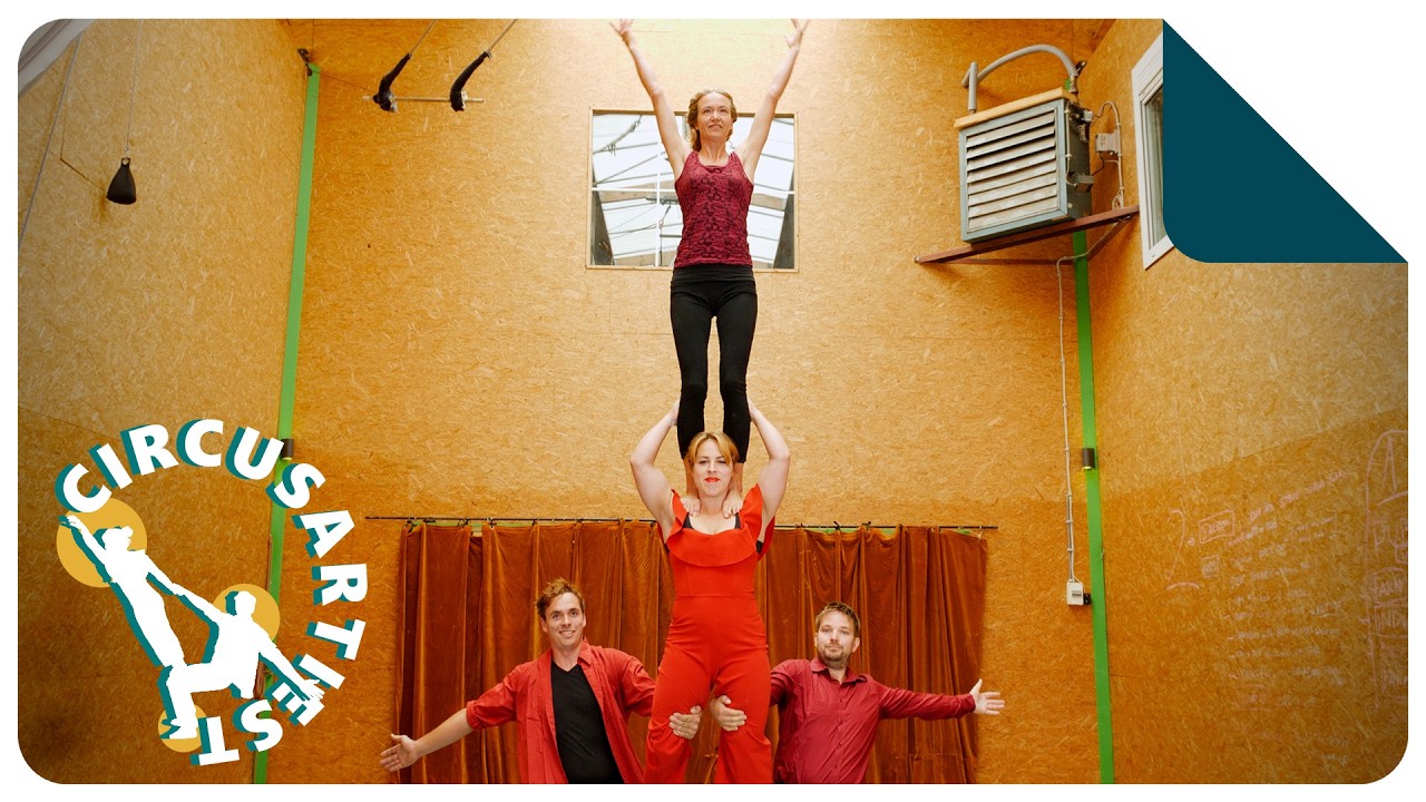 Trucen tussen twee hoog | Acrobatiek