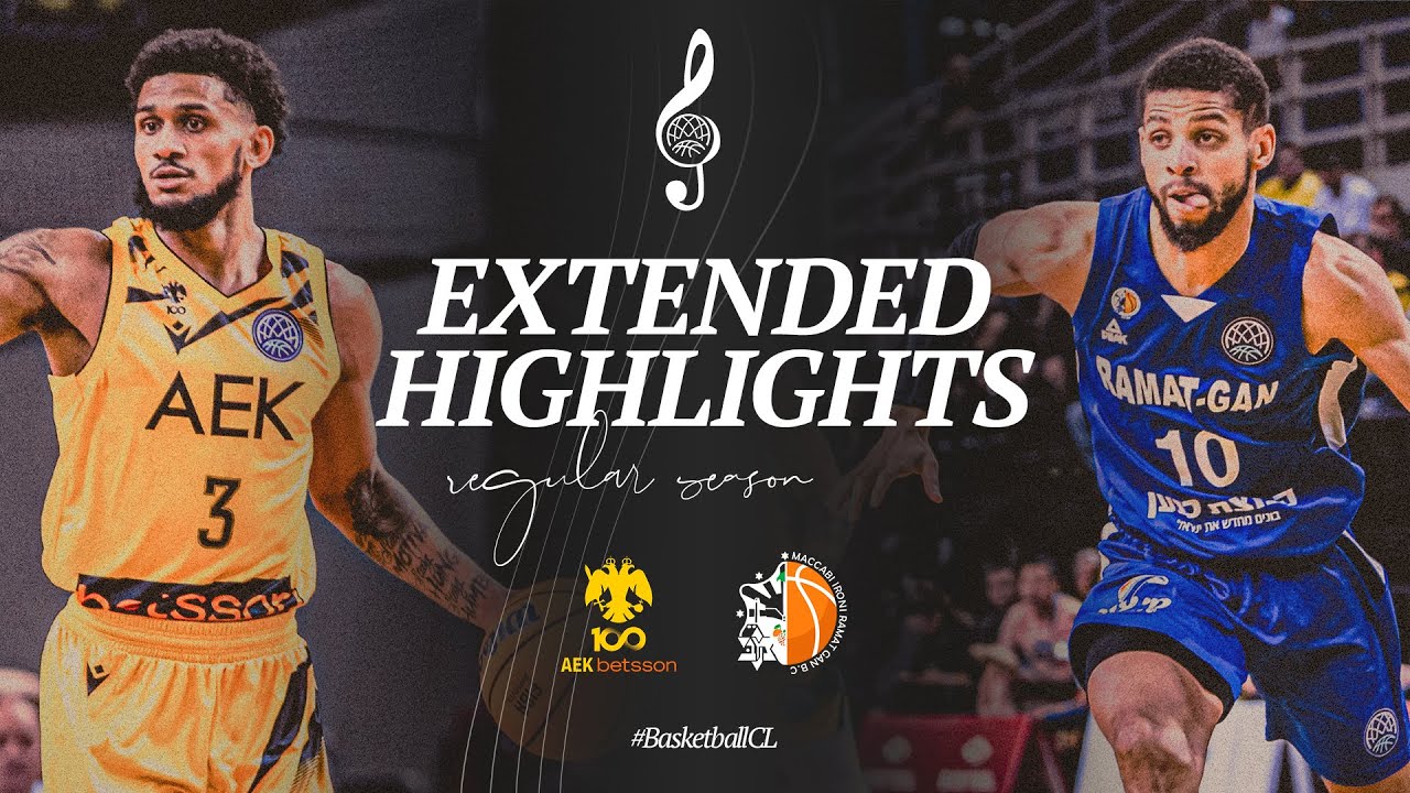 AEK Betsson BC v Maccabi Ramat-Gan | Full Game Highlights | #BasketballCL 2024-25