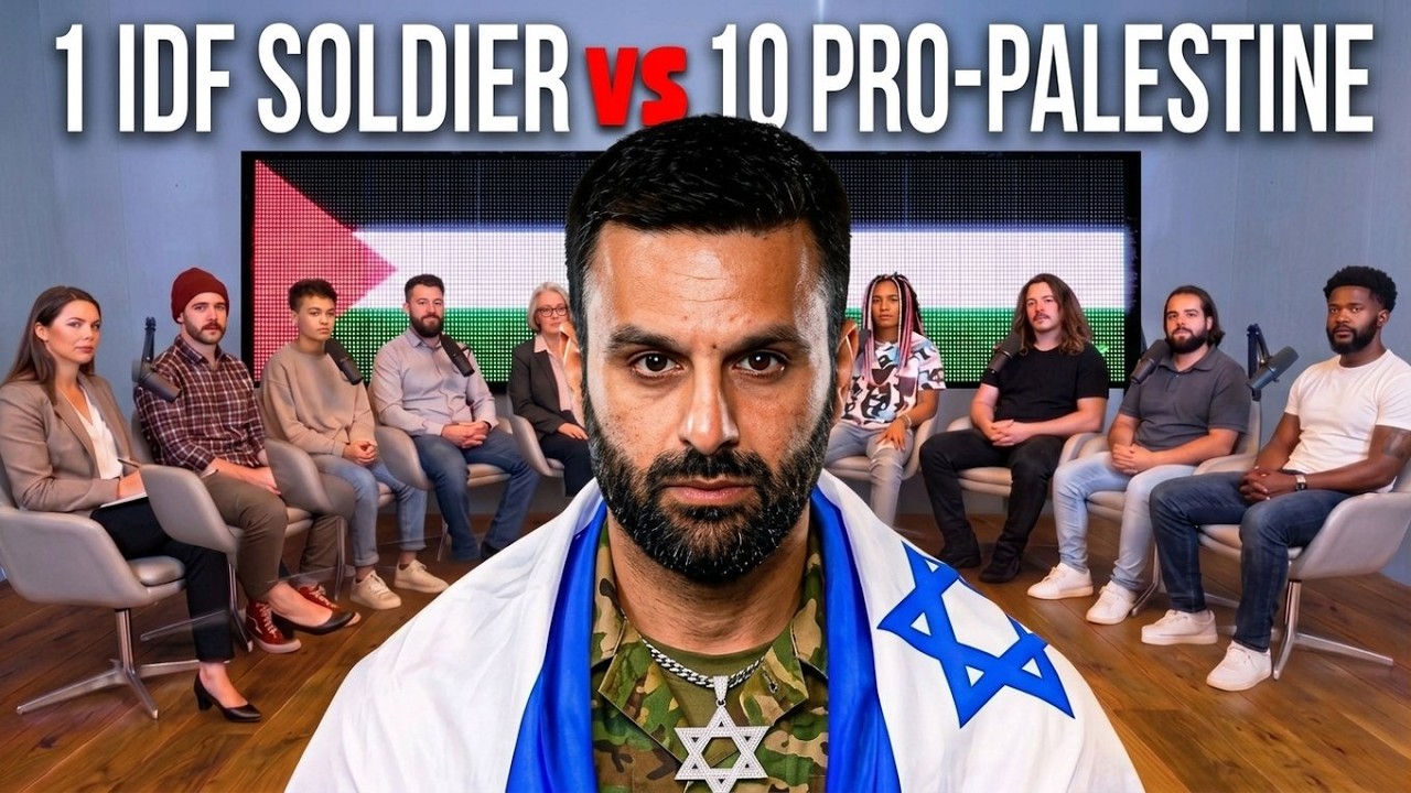 1 IDF Soldier vs 10 Pro-Palestine Activists (CRASH OUT)