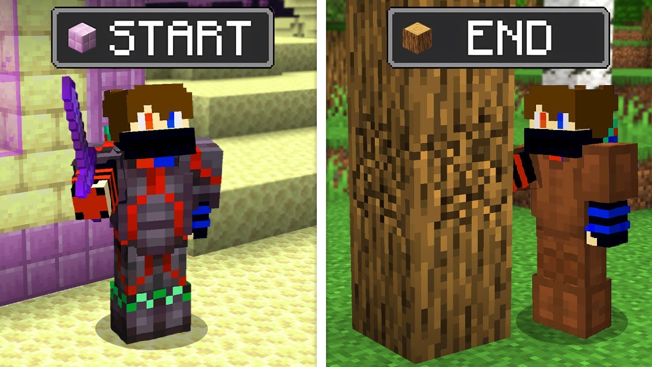 Minecraft, But you beat it Backwards