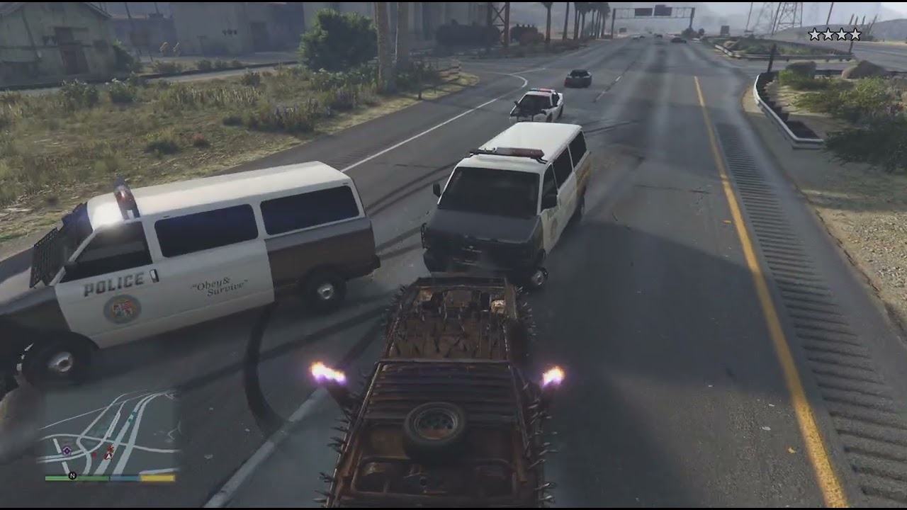 Just a run of the mill police rampage with the.-----.---.-------.and.---------.was good fun