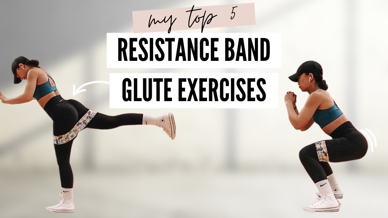 My Top 5 Resistance Band Glute Exercises | grow your glutes at home!