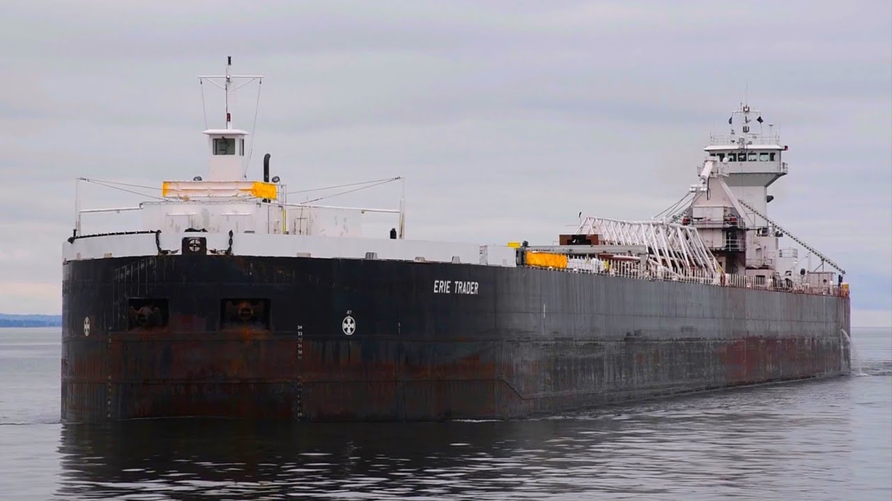 Erie Trader - Reflections in the Harbor