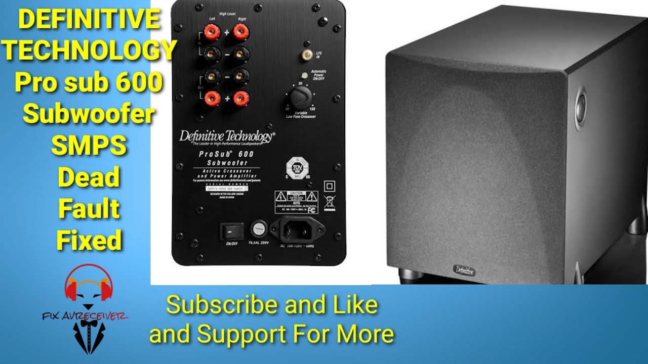 Definitive Technology Prosub 600 Subwoofer SMPS Dead Fault Fixed in Tamil.#subwoofer #avr