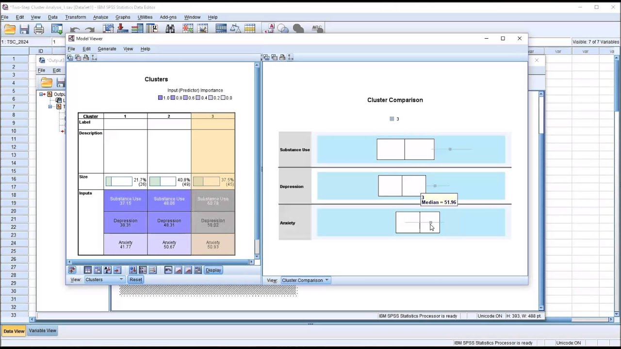 Two-Step Cluster Analysis in SPSS