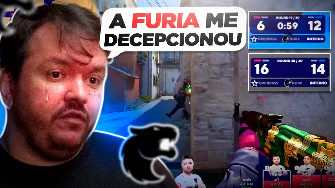 GAULES Decepcionado... BURRICES & ENTREGADAS da FURIA! Os PIORES momentos na BLAST! (erros bizarro)