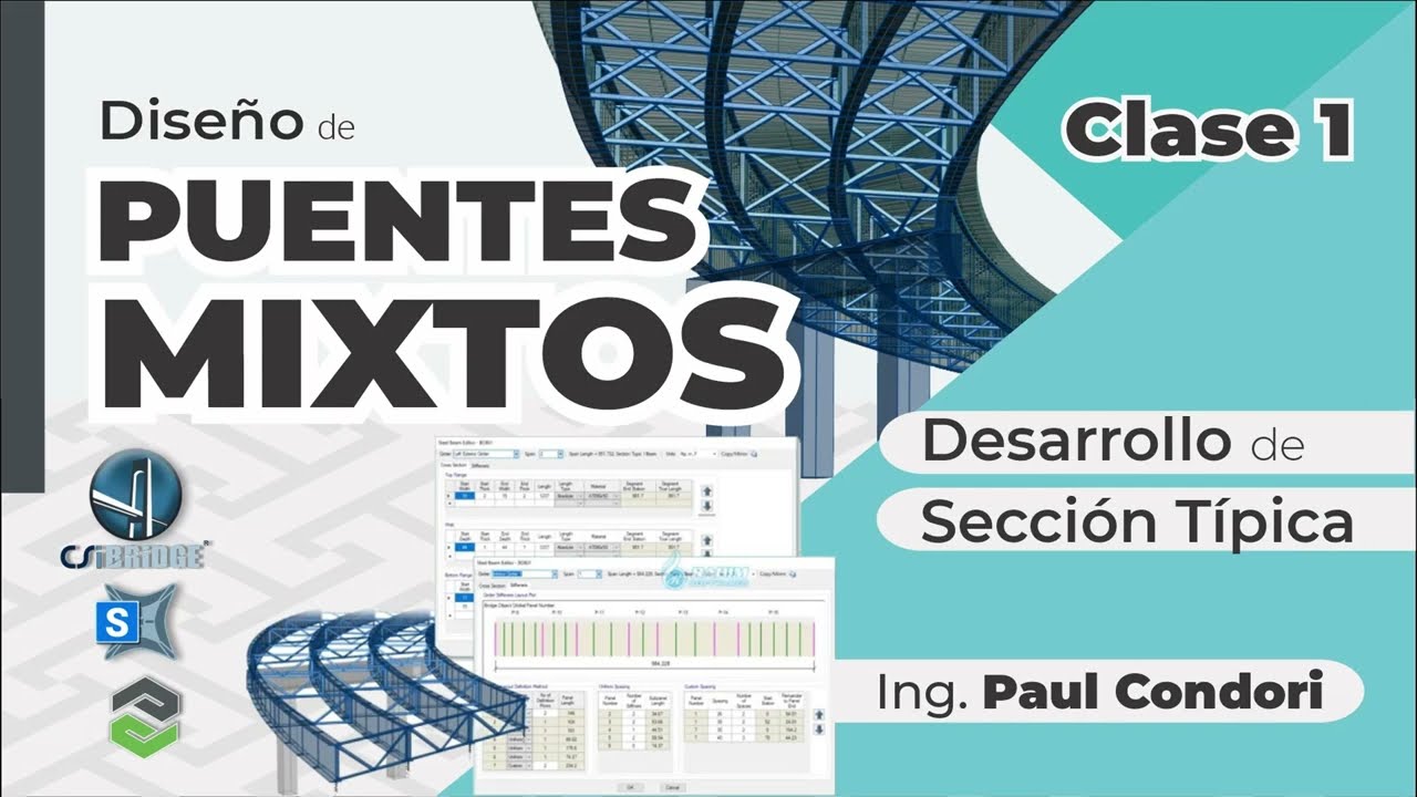 [CSI Bridge] Desarrollo de sección típica - Puente mixto 🌉