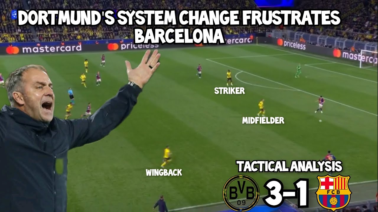 Borussia Dortmund 3 - 1 FC Barcelona || Tactical Analysis ||