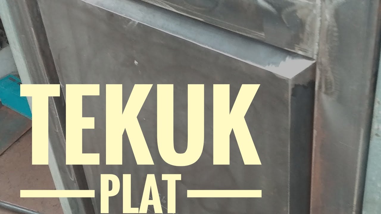 Tekuk plat manual motif wajik..