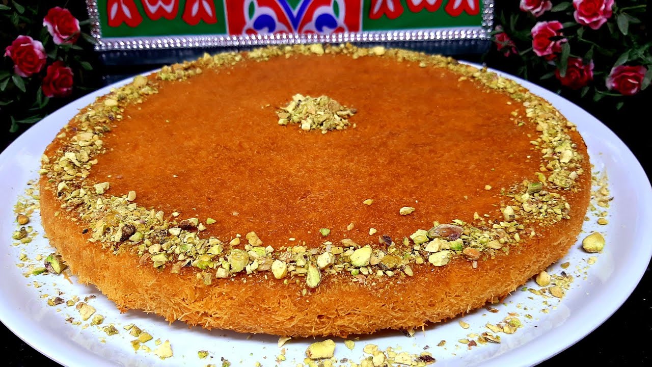 الكنافة بالمكسرات لون و طعم و قرمشة سهلة وسريعة ناجحة ومن أول مرة