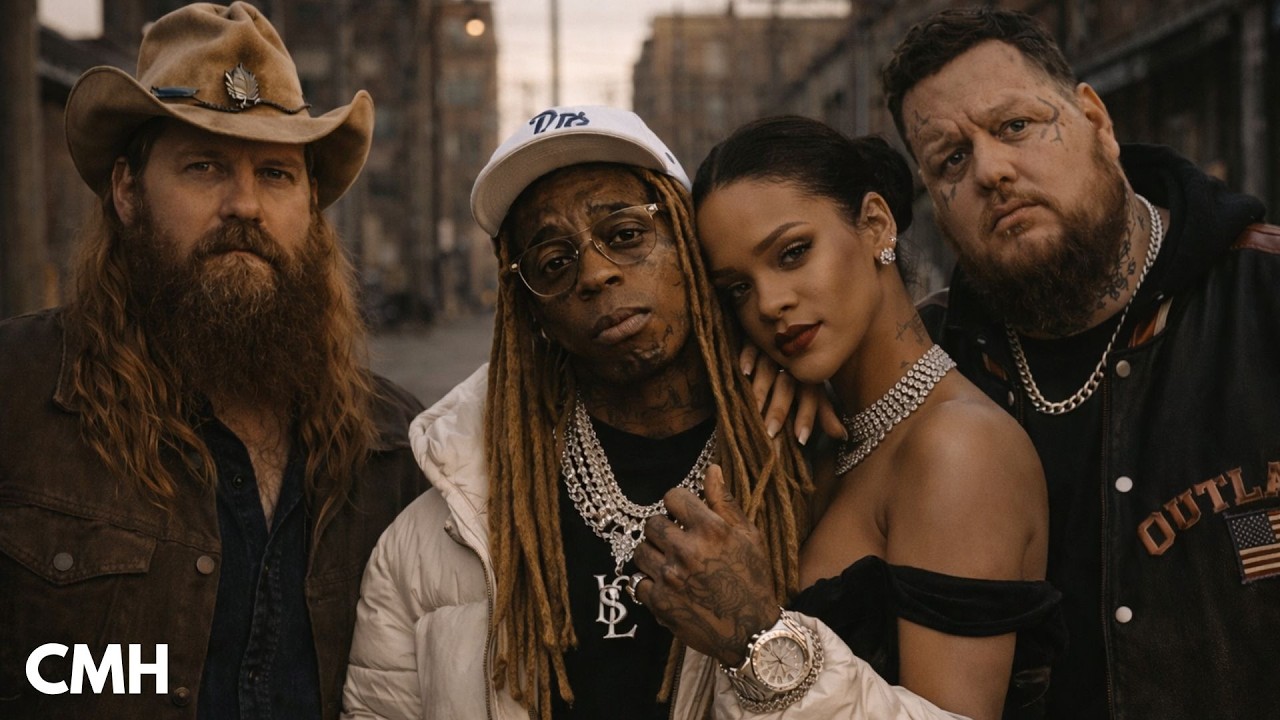 Chris Stapleton ft Jelly Roll, Lil Wayne & Rihanna – Mercy Writes in Red (2026 Gospel Country Soul)