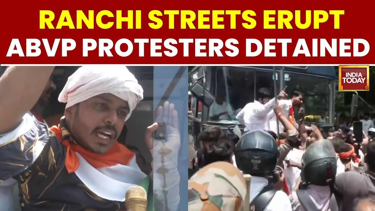 Ranchi Protest: Students Clash With Police, ABVP Workers Detained | Jharkhand News | India Today