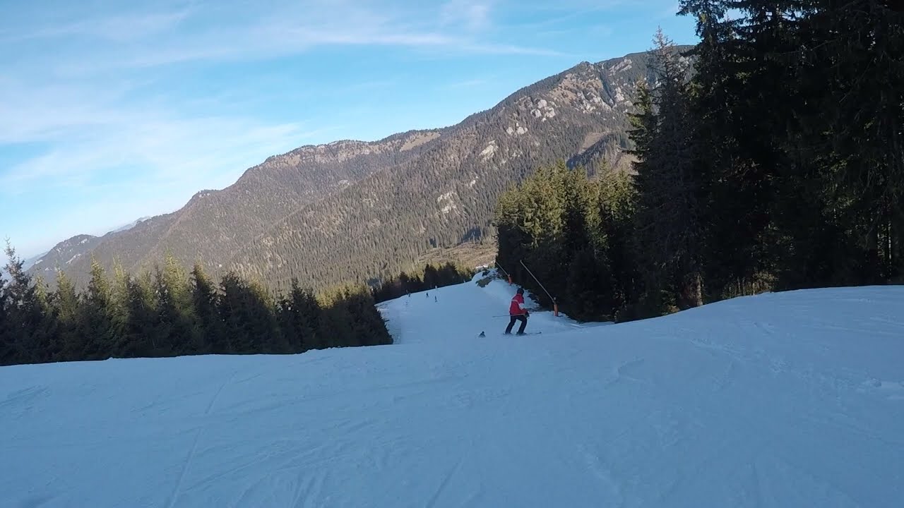 Skiing 2023, Chopok, red piste 12