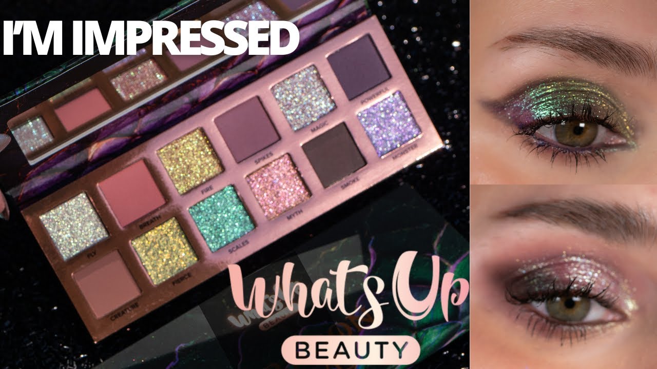 What's Up Beauty Dragon Eye Palette | In Depth Swatches, 2 Looks