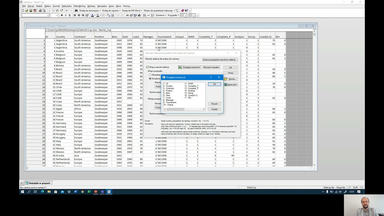 STATISTICA. Odc. 5. Test ANOVA