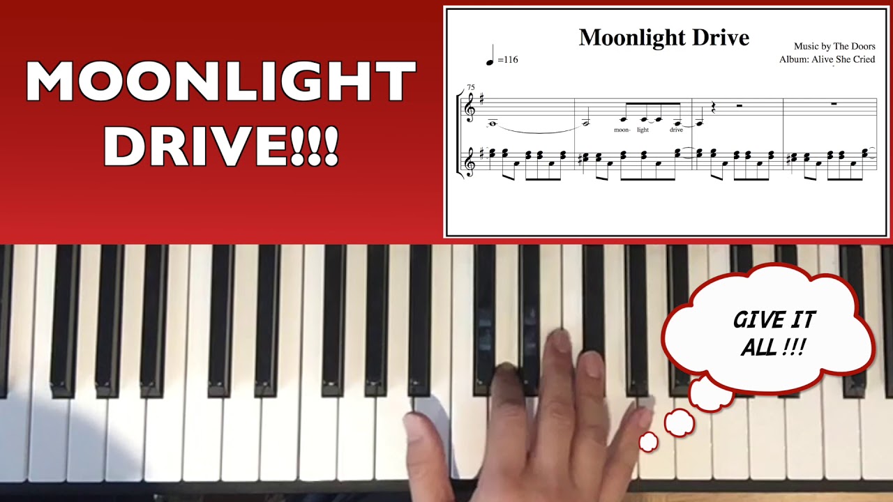 How to play Moonlight Drive - The Doors on piano!