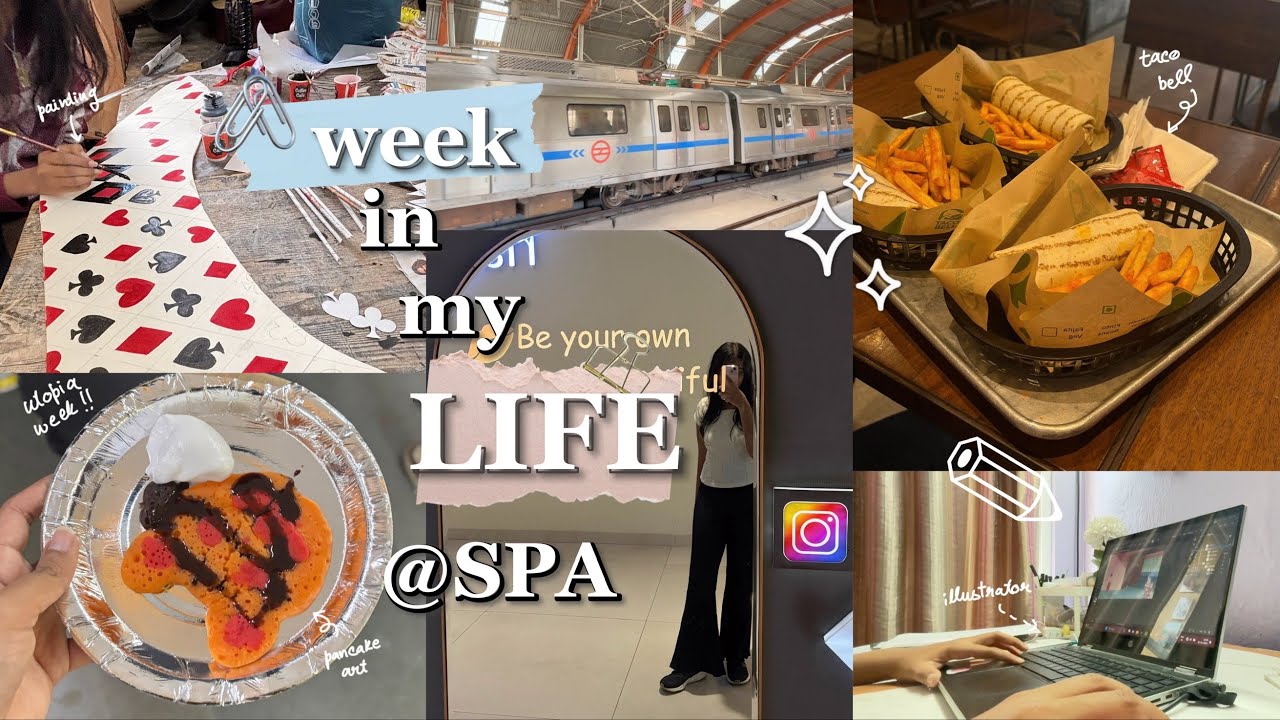 archi uni vlog🌷 “realistic” days at SPA Delhi, utopia week, submissions, hangout w friends & more