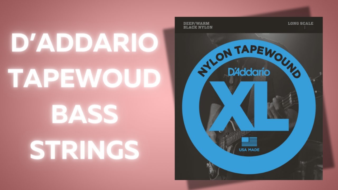 D'Addario Nylon Tapewound Bass Strings