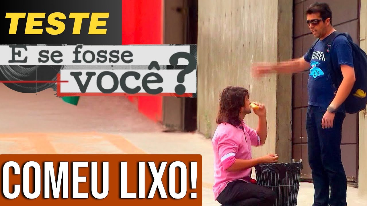 MENDIGO COME LIXO EXPERIMENTO SOCIAL TESTE SOCIAL #experimentosocial #testesocial #testesdocoronato
