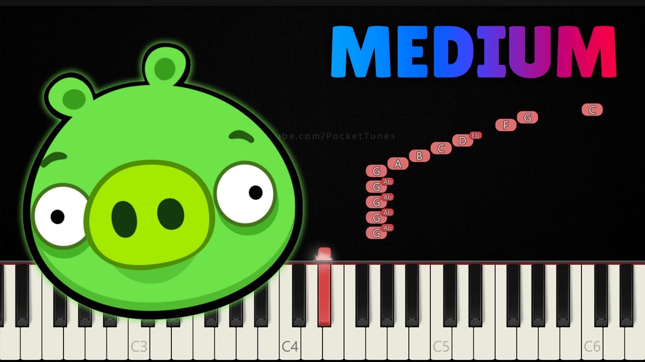 Bad Piggies Theme 👉 Piano Tutorial