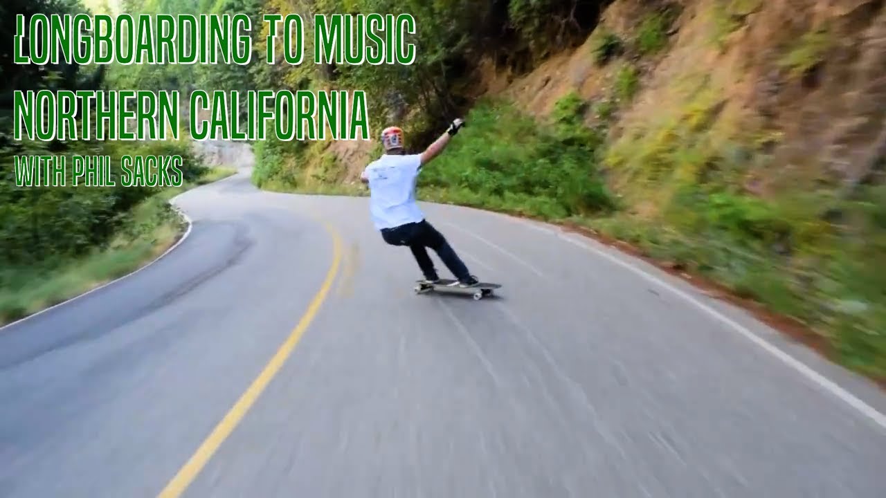 Longboarding To Music [w/ Fall!] - Northern Cali road w/ Phil Sacks (Pink Floyd - One Of These Days)
