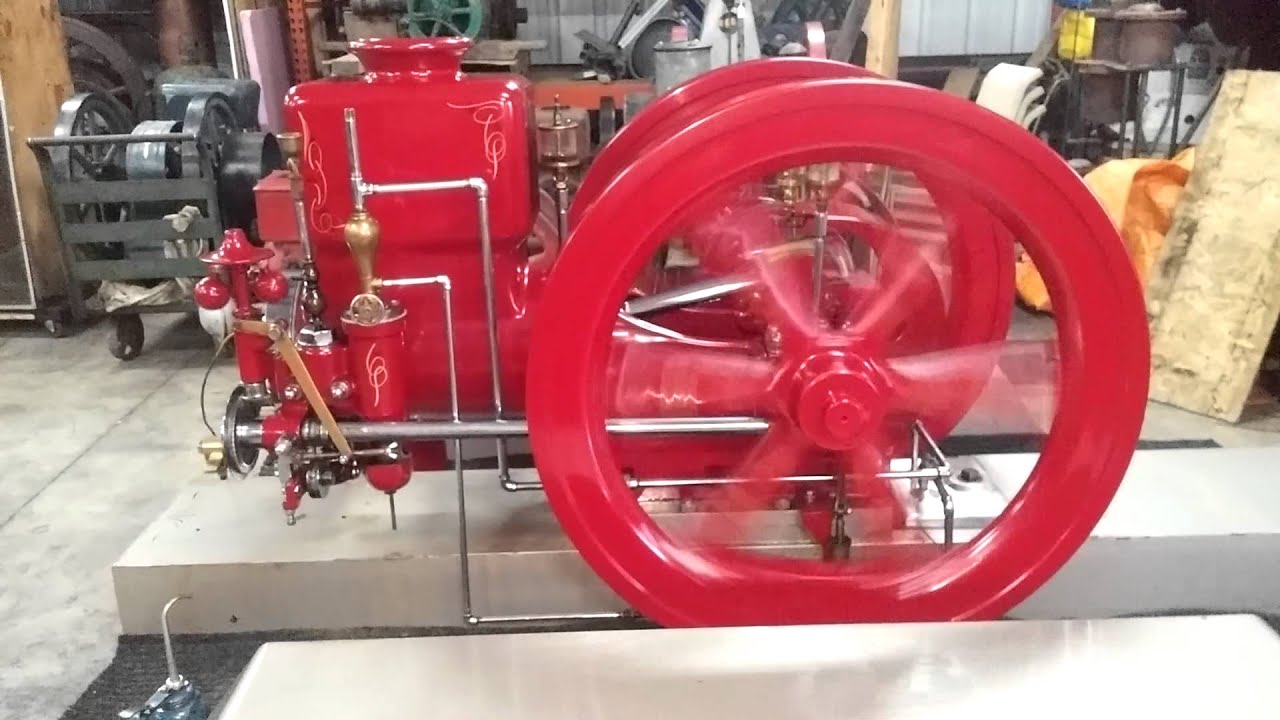 6 hp Ohio sideshaft hit miss engine