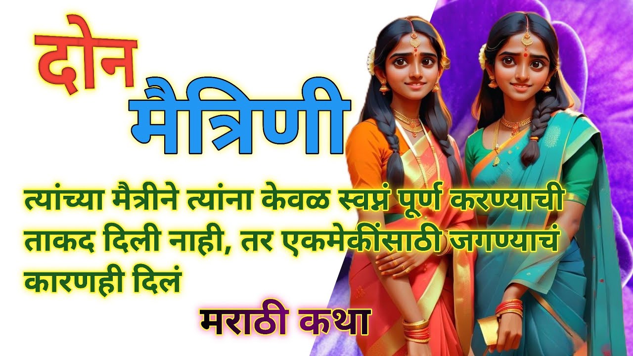 दोन मैत्रिणींची गोष्ट👌! Spl मराठीकथा👍! मराठी कथा! मराठी गोष्ट! मनमोहक गोष्टी