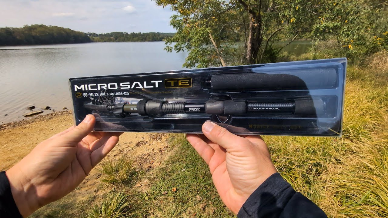 Unboxing & Testing PROX Micro Salt TE 80MLTS Compact Telescopic fishing spinning rod | ASMR