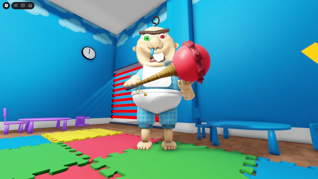 Escape Baby Bobby Daycare! FIRST PERSON OBBY roblox! Gameplay Walkthrough No Death 4K