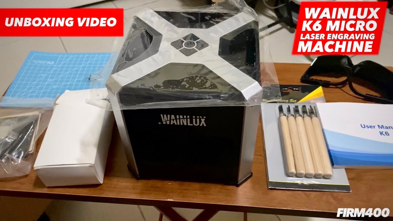 WAINLUX K6 MICRO LASER ENGRAVING MACHINE UNBOXING VIDEO