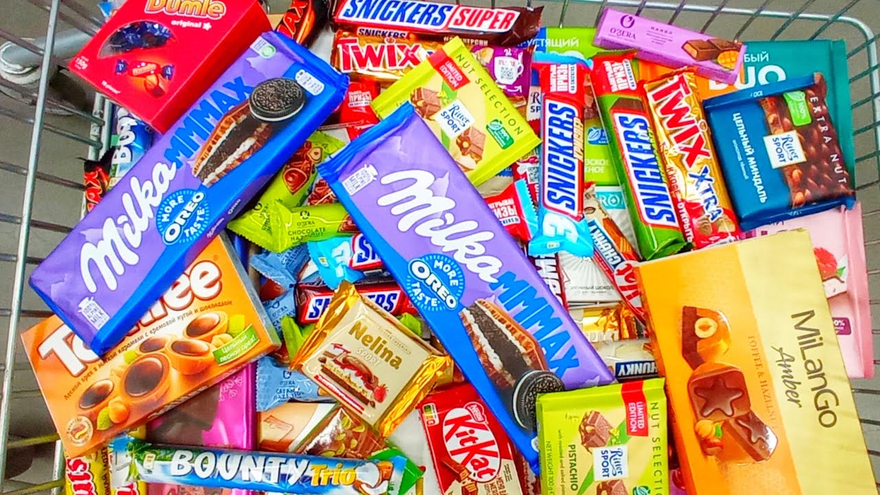 BOUGHT ALL KINDS OF Candy and Sweets🤯💥Mega Shopping!Hubba Bubba, Orbit, ChupaChups, Mentos, M&M's #7