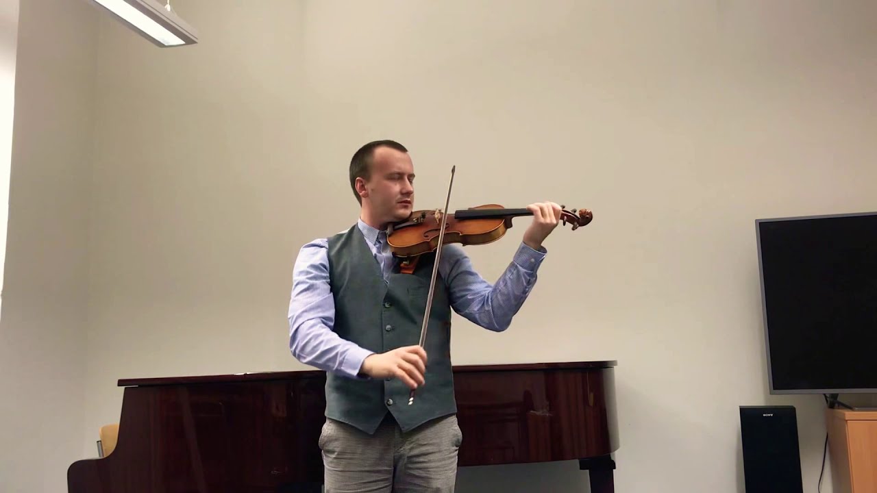 J.S. Bach: Adagio for solo violin G minor