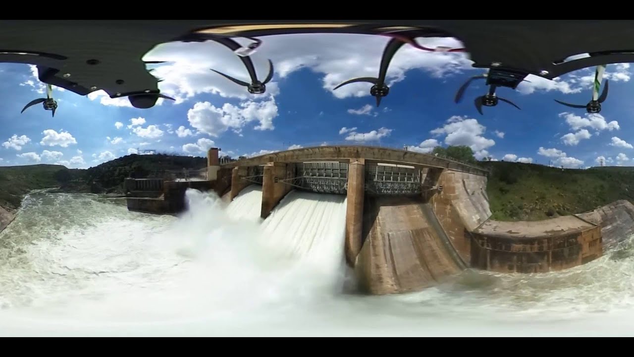 As&iacute; se ve un desembalse en 360&ordm; a vista de dron... &iexcl;Espectacular!