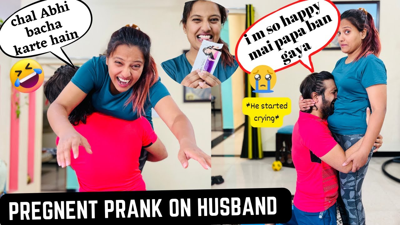 PREGNANCY PRANK on HUSBAND| He Got *EMOTIONAL* @funkiecouple