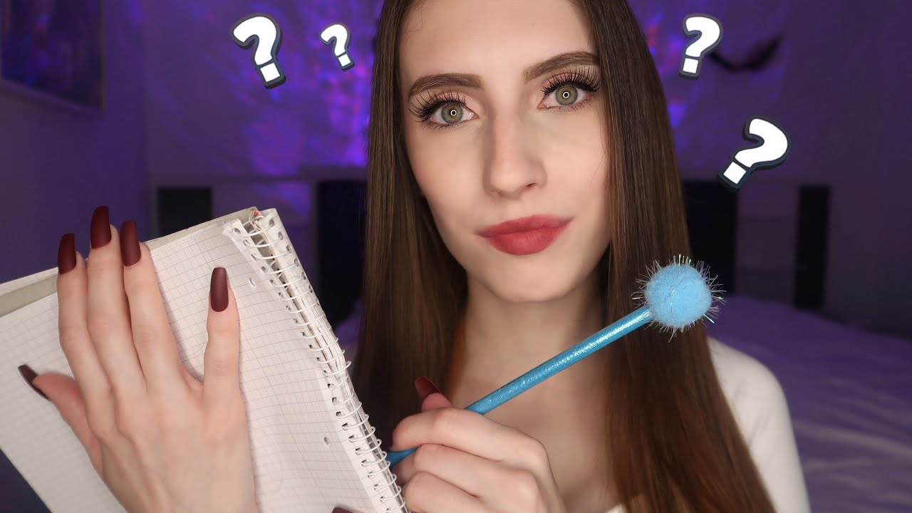 ASMR ich stelle dir persönliche Fragen für das neue Jahr 2024 - soft spoken ( deutsch / german )