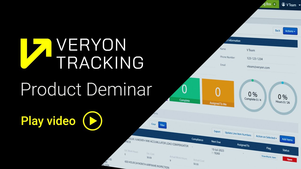 Veryon Tracking Deminar | Veryon