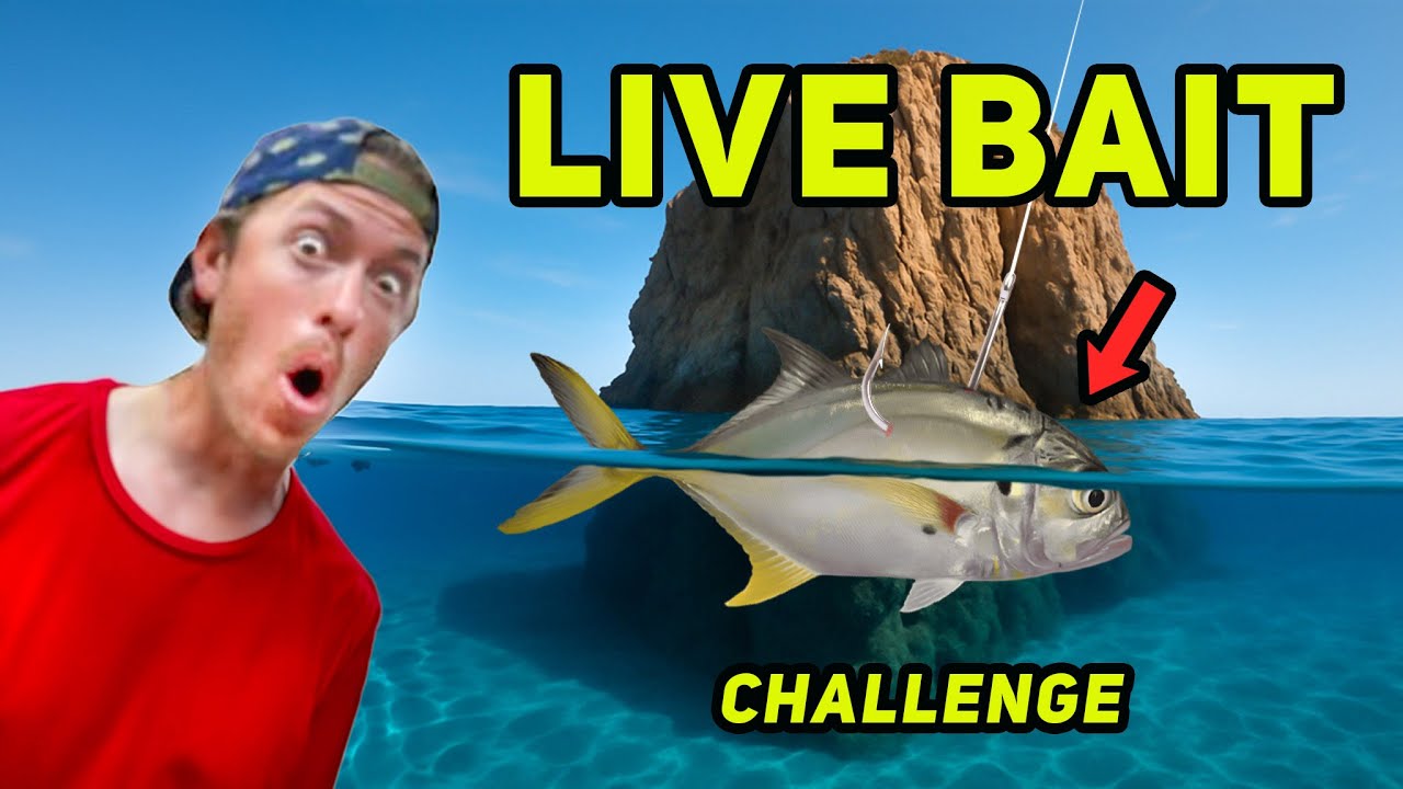 Fishing GIANT LIVE BAITS in UNDERWATER MOUNTAINS!