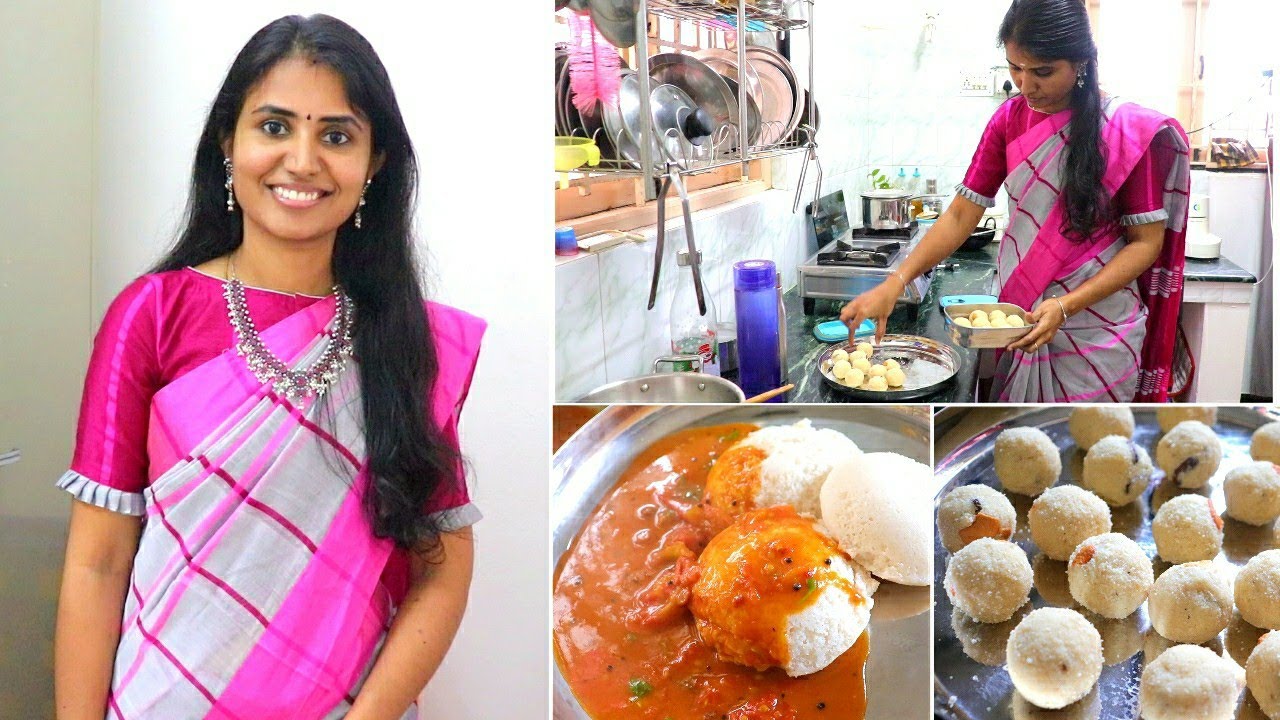 ஜாலியா பேசிக்கிட்டே FullDay Vlog 😄| அம்மாடி அம்மாடி 🎶 | Easy tomato curry| Rava Laddoo | Friday Vlog