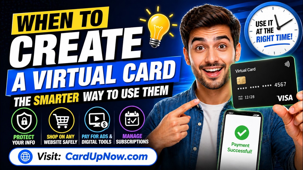 When To Create A Virtual Card: The Smarter Way To Use Them | CardUpNow