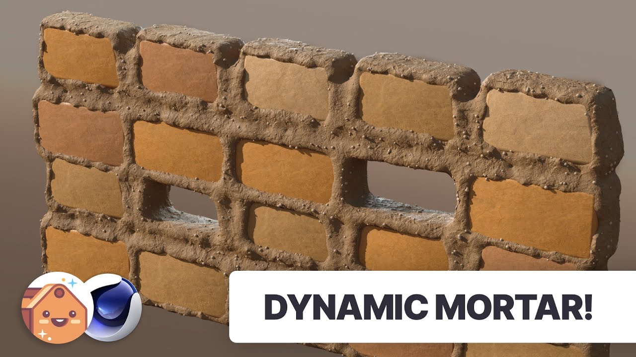 Create Dynamic Brick & Mortar in Cinema 4D | A Happy Toolbox Tutorial
