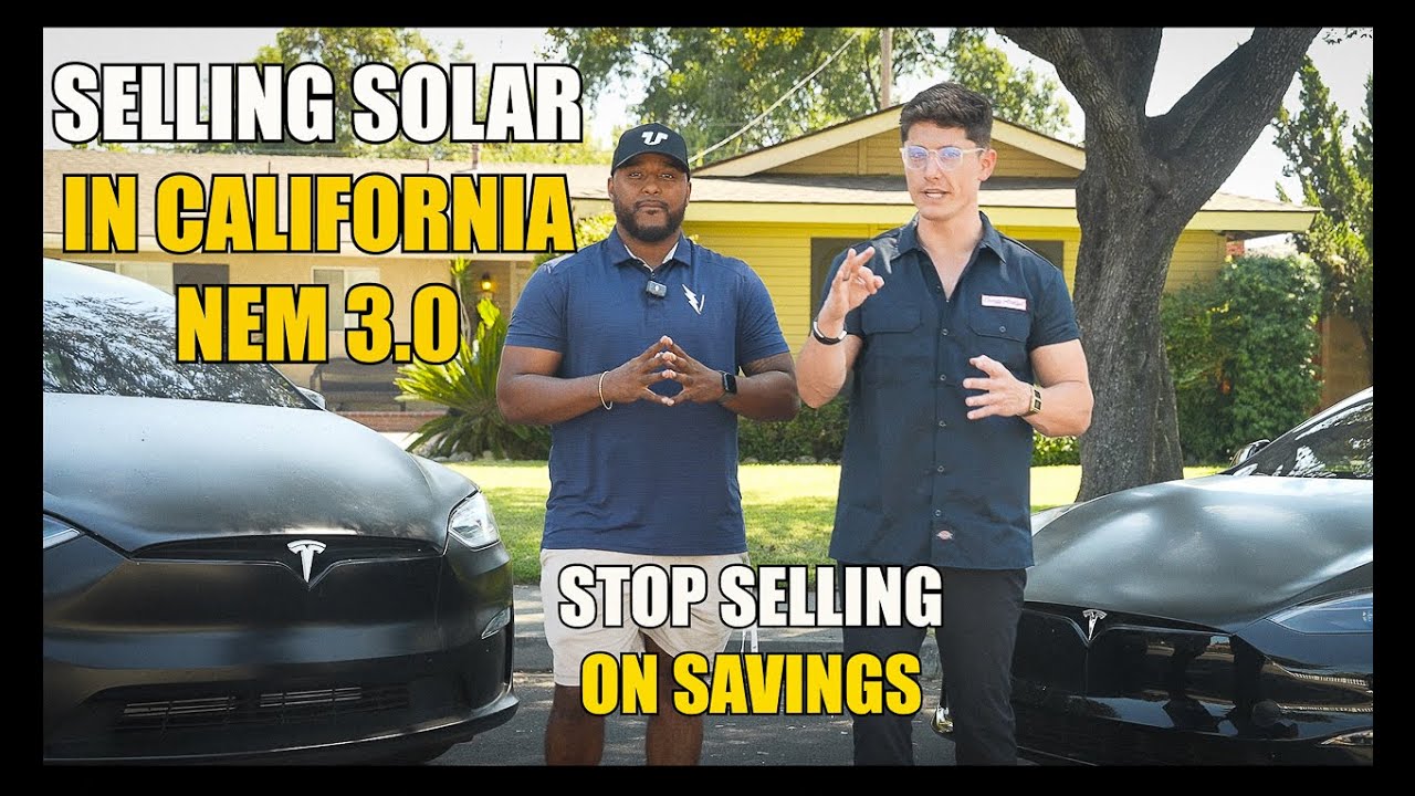 Selling Solar in NEM 3 CALIFORNIA
