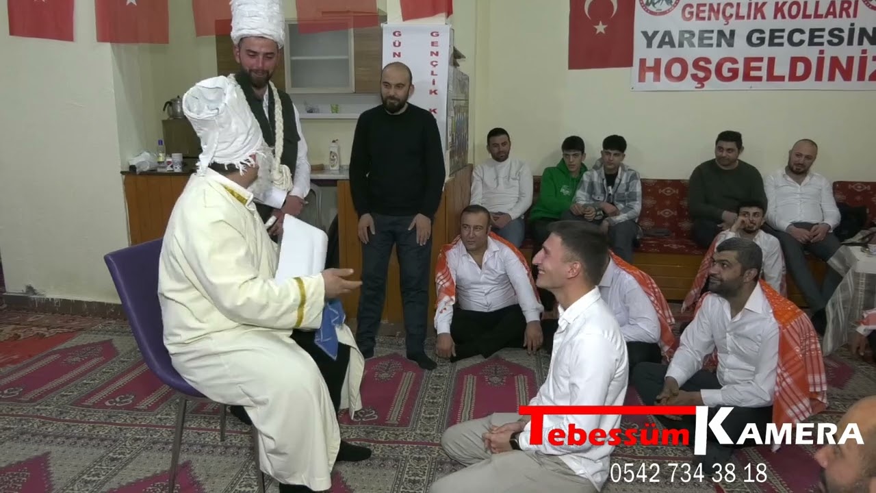 Çankırı Şabanözü Gündoğmuş köyü Yaren gecesi İmam talebeleri ni sınav yapıyor 👏👏