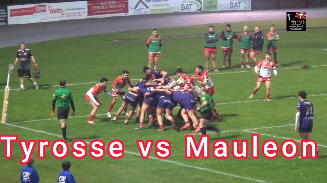 Résume Tyrosse contre Mauleon Nationale 2  poule 1 J10