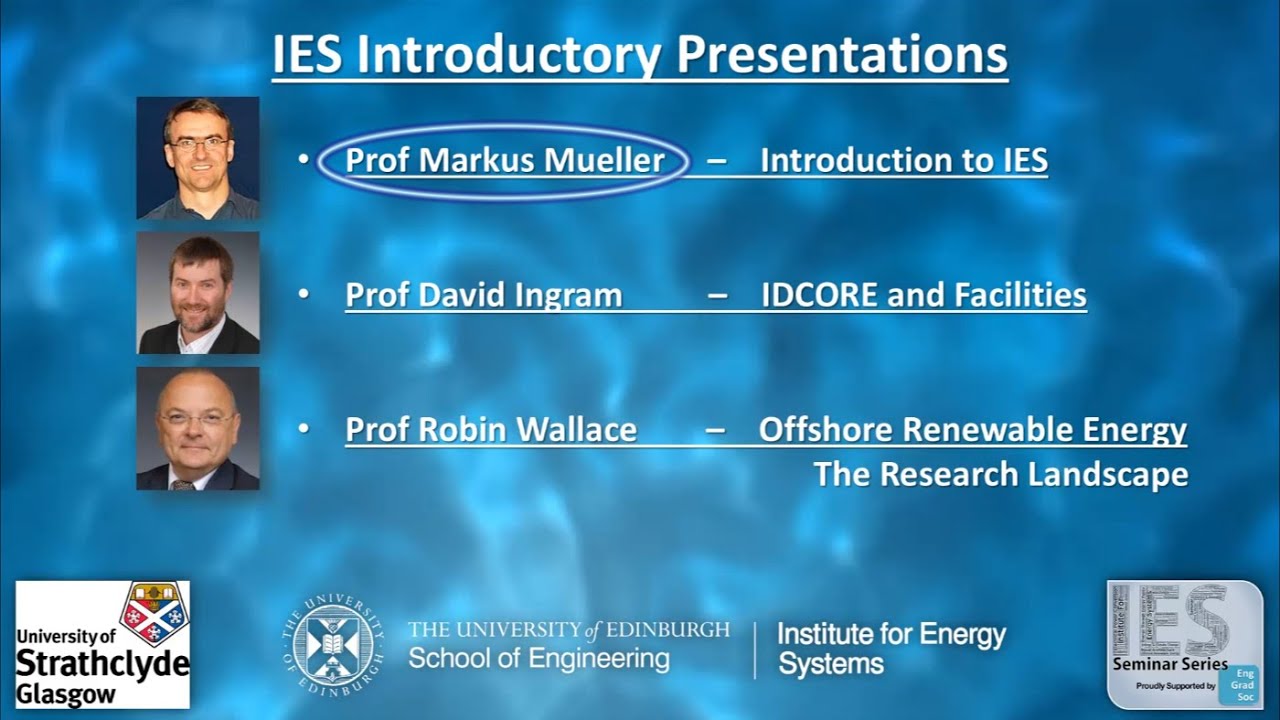 Prof. Markus Mueller - Introduction to the Institute for Energy Systems