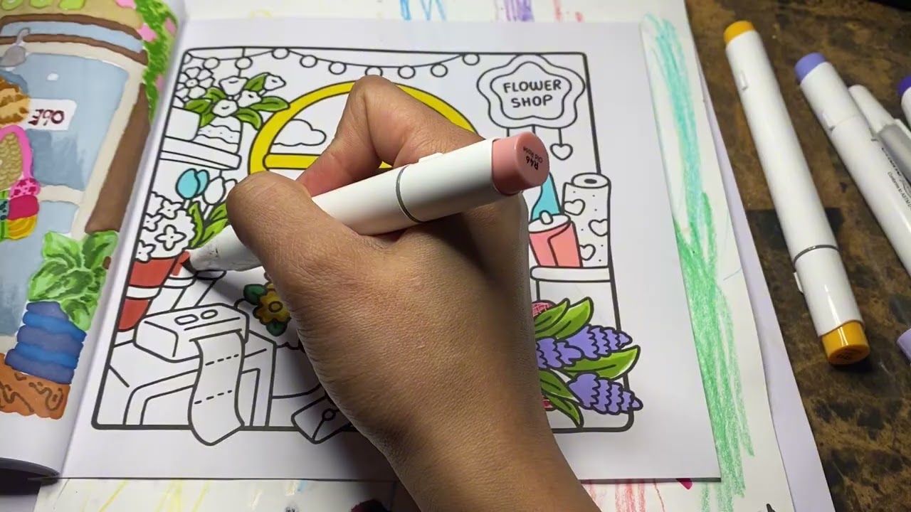 Color with me (Coloring Stress Relief) #art #coloring 