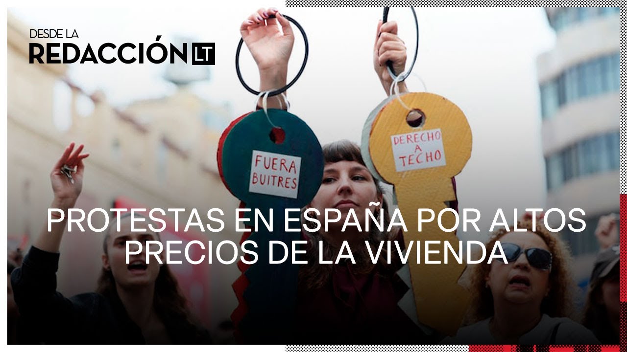 Miles protestan por los altos precios de la vivienda en España