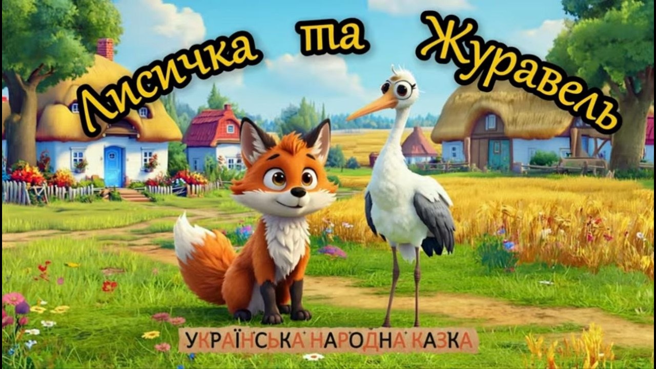 Лисичка та Журавель — Казки від Діда Єгора | Особливий подарунок для онученьки Мієчки 🎁