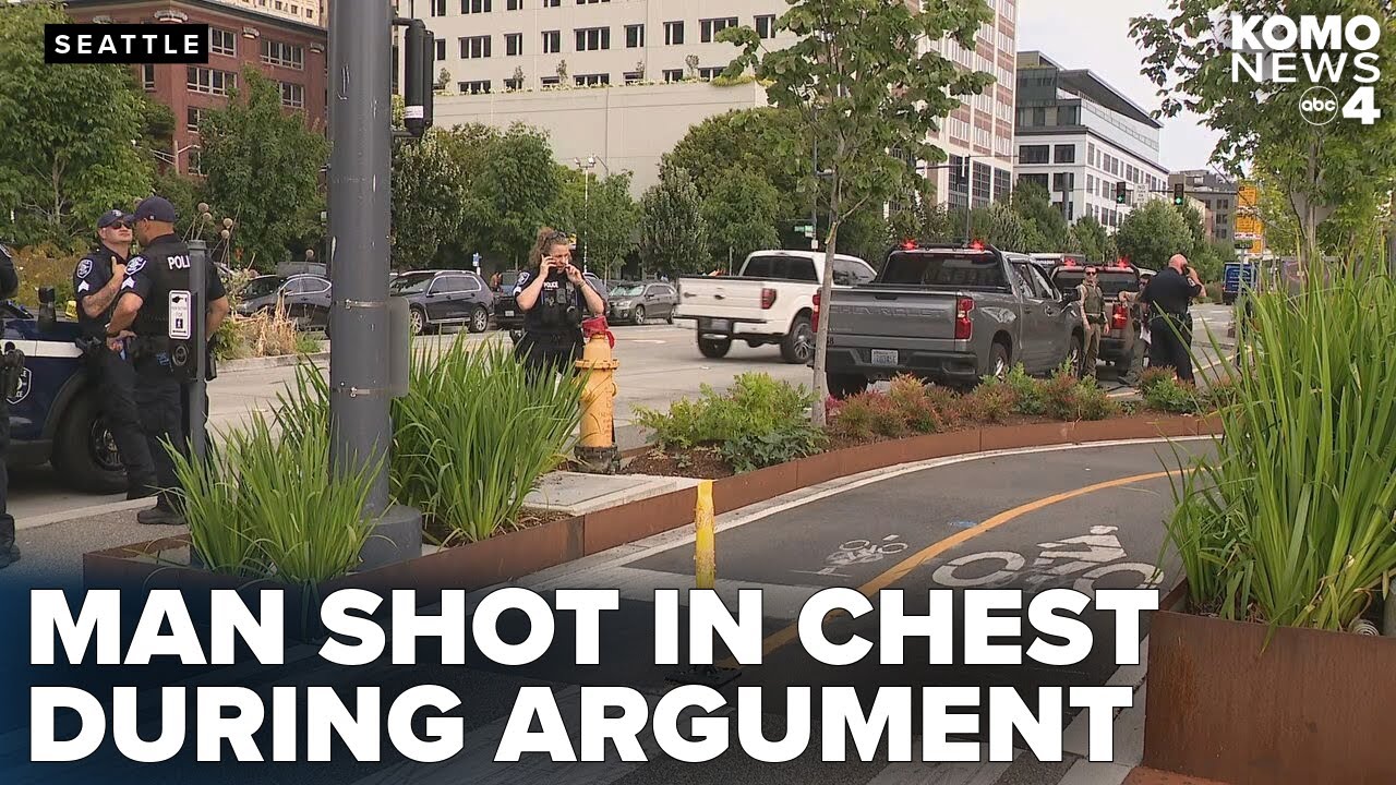 Man shot in chest during argument at Seattle's waterfront; suspect taken into custody